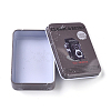 Camera Pattern Tinplate Empty Boxes CON-WH0073-15N-2