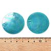 Spray Painted Natural Capiz Shell Pendants SSHEL-Z002-01-3