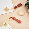 Wax Seal Brass Stamp Head AJEW-WH0213-023-6