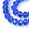 Electroplate Glass Beads Strands EGLA-A034-T8mm-L26-2