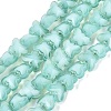 Opaque Glass Beads Strands GLAA-N073-01C-1