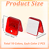 20Pcs 10 Colors Plastic Photo Paper Craft Clips AJEW-GA0009-87-2