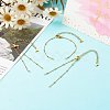 Handmade 304 Stainless Steel Satellite Chains Bracelets Making Accessories AJEW-JB01024-3