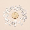Tarnish Resistant 201 Stainless Steel Letter Charms STAS-S036-M-5