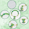 Saint Patrick's Day Theme DIY Glass Beads Bracelets Making Kits DIY-SC0028-72-6