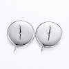 Non-Tarnish 304 Stainless Steel Stud Earring Settings X-STAS-H380-B-13P-1
