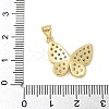 Brass Micro Pave Cubic Zirconia Pendants X-KK-P293-15G-3