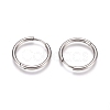 Tarnish Resistant 304 Stainless Steel Huggie Hoop Earrings EJEW-G272-02-16mm-P-2