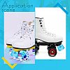 Roller Skate Toe Stops AJEW-GF0004-34C-5