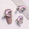 Moon Planet Alloy Cabochons PW-WG7D3A9-03-1