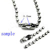 Tarnish Resistant Stainless Steel Ball Chain Connectors STAS-L018E-P-2