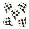 5Pcs Rack Plating Alloy Enamel Pendants ENAM-YW0006-59D-1
