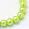 Baking Paint Pearlized Glass Pearl Round Bead Strands HY-Q003-4mm-66-2