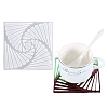 Square Silicone Cup Mat Molds DIY-I065-05-1