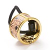 Alloy Ponytail Cuff Rubber Elastic Hair Ties OHAR-P018-A04-3