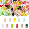 100Pcs Opaque Acrylic Tube Bail MACR-YW0004-67-1