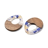 Resin and Walnut Pendants FIND-R051-10C-2