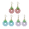 3 Pairs Handmade Seed Beads Dangle Earrings EJEW-MZ00143-1
