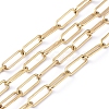 PVD Vacuum Plating 304 Stainless Steel Paperclip Chains CHS-L022-02P-G-2