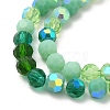 Electroplate Glass Beads Strands X1-EGLA-P048-A05-3