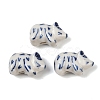 Animal Theme Blue and White Porcelain Beads PORC-Z007-05F-1