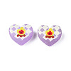 Transparent Printed Acrylic Beads MACR-S373-124-H05-3