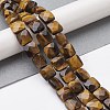 Natural Tiger Eye Beads Strands G-K359-B15-01-2