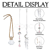 2Pcs 2 Styles Glass & Alloy Hanging Suncatchers AJEW-HS0001-35-4