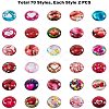 Flatback Glass Cabochons for DIY Projects GGLA-PH0005-12mm-06A-3