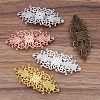Vintage Hair Accessories Iron Hair Barrette Findings OHAR-PW0001-035G-2