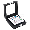 PU Leather Loose Diamnond Gemstone Display Boxes LBOX-WH0004-05-1