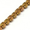 Electroplate Non-magnetic Synthetic Hematite Beads Strands G-I095-02-3