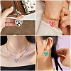 14Pcs 7 Colors Rack Plating Alloy Enamel Pendants ENAM-TA0002-54-8