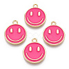 Light Gold Tone Alloy Enamel Pendants ENAM-N056-197A-3