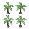 Glass Seed Beaded Pendants PALLOY-MZ01251-01-1