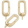 6Pcs Rack Plating Brass Spring Gate Rings KK-SC0006-48G-02-6