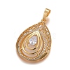 (Jewelry Parties Factory Sale)Brass Micro Pave Cubic Zirconia Jewelry Sets SJEW-F189-16G-2