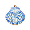 304 Stainless Steel Enamel Pendants STAS-OY005-30G-1