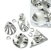 16Pcs 8 Style 201 Stainless Steel Pendants DIY-FS0005-37P-3