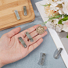 6Pcs Natural Labradorite Connector Charms G-OC0005-91F-3