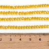 Electroplate Glass Beads Strands GL-CBAA615-02B-4