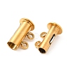Ion Plating(IP) 304 Stainless Steel Slide Lock Clasps STAS-G071-51G-4