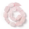 Natural Rose Quartz Beads Strands G-F719-04-2