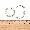 304 Stainless Steel Hoop Earrings for Women EJEW-M068-15E-P-5