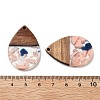 Resin and Walnut Pendants FIND-R051-15G-3