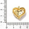 Brass Micro Pave Cubic Zirconia Pendants KK-D235-07G-02-3