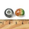 Two Tone Glass European Beads GPDL-K003-01-3