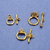 Mixed Tibetan Style Toggle Clasps TIBE-PH0004-11-3