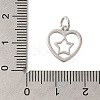 Heart Rack Plating Brass Charms LS-KK-I716-21B-P-3