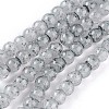 Spray Painted Glass Beads Strands GLAA-A038-B-49-1